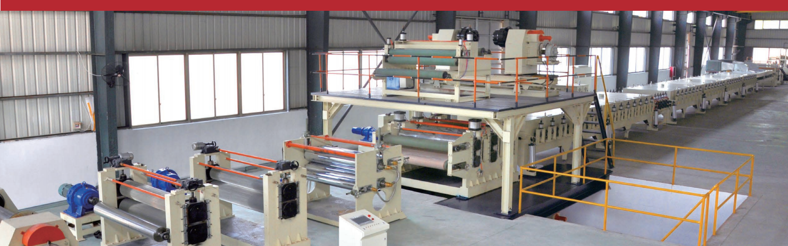 Produktionslinje for bølgepap af aluminium