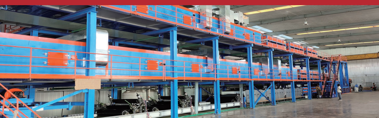 Aluminium Triple Color Coating Double Baging produktionslinje