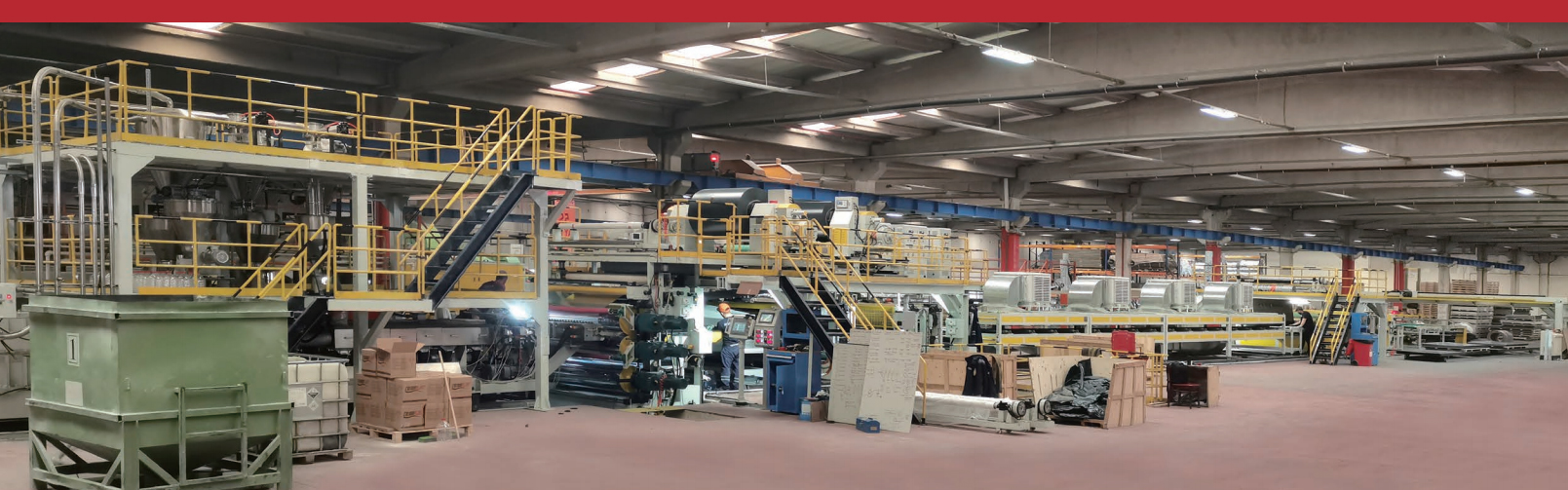 Et-trins høj klasse B1 FR aluminium kompositpanel (ACP) produktionslinje
